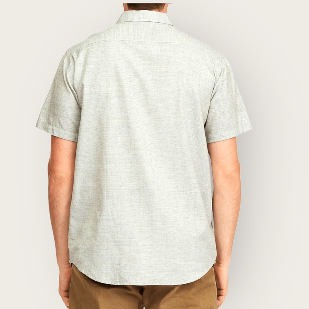 Billabong Men's Classic Sundays Woven Short Sleeve Button Down Shirt - Picture 13 of 15